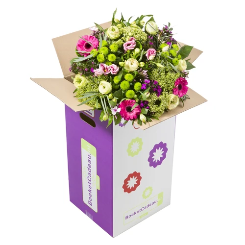 Bloemen verzorgen met boeketcadeau